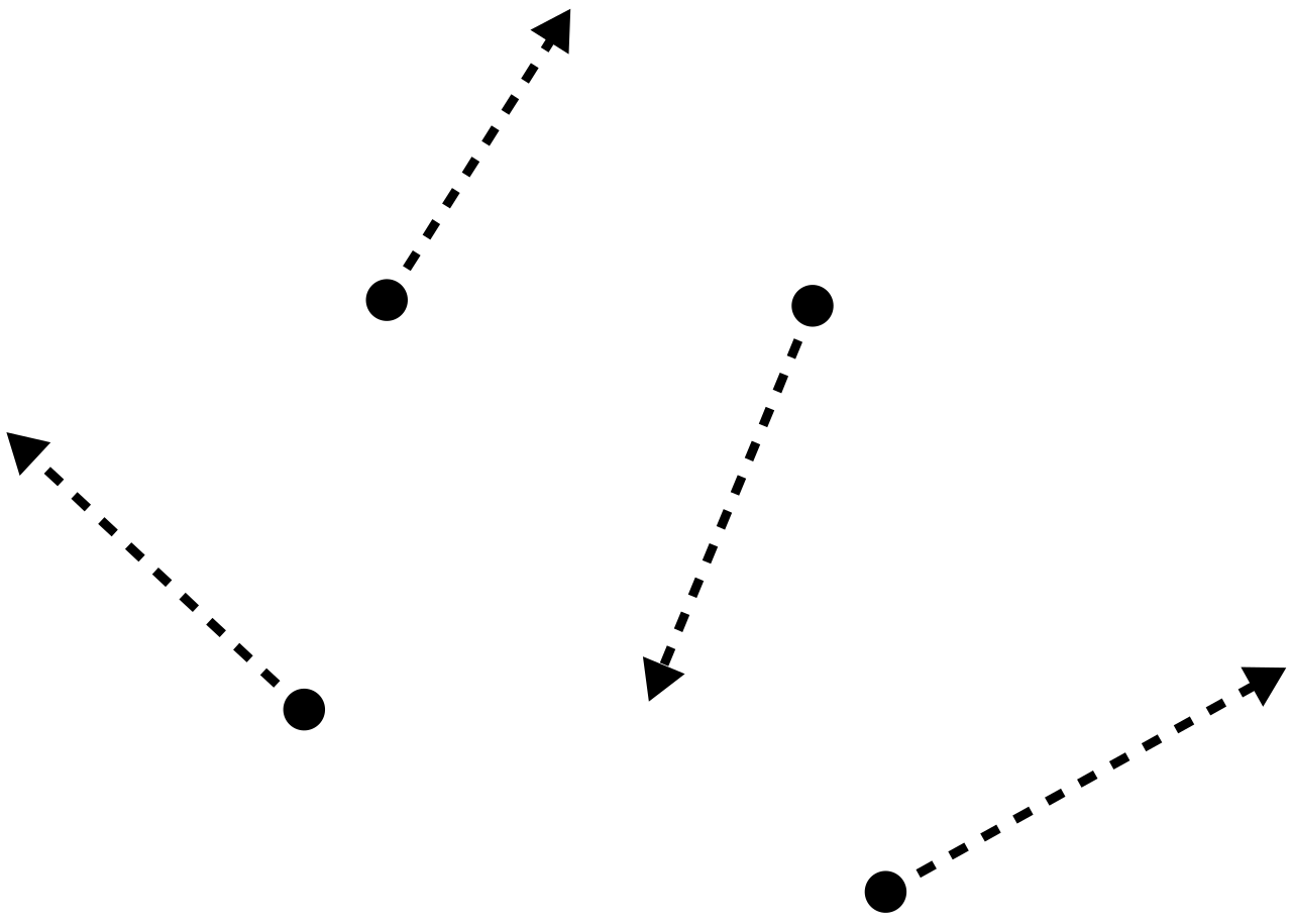 In a gas state, individual particles are spread far apart and move randomly through a true void. Compressing a gas simply reduces the empty space between these particles.