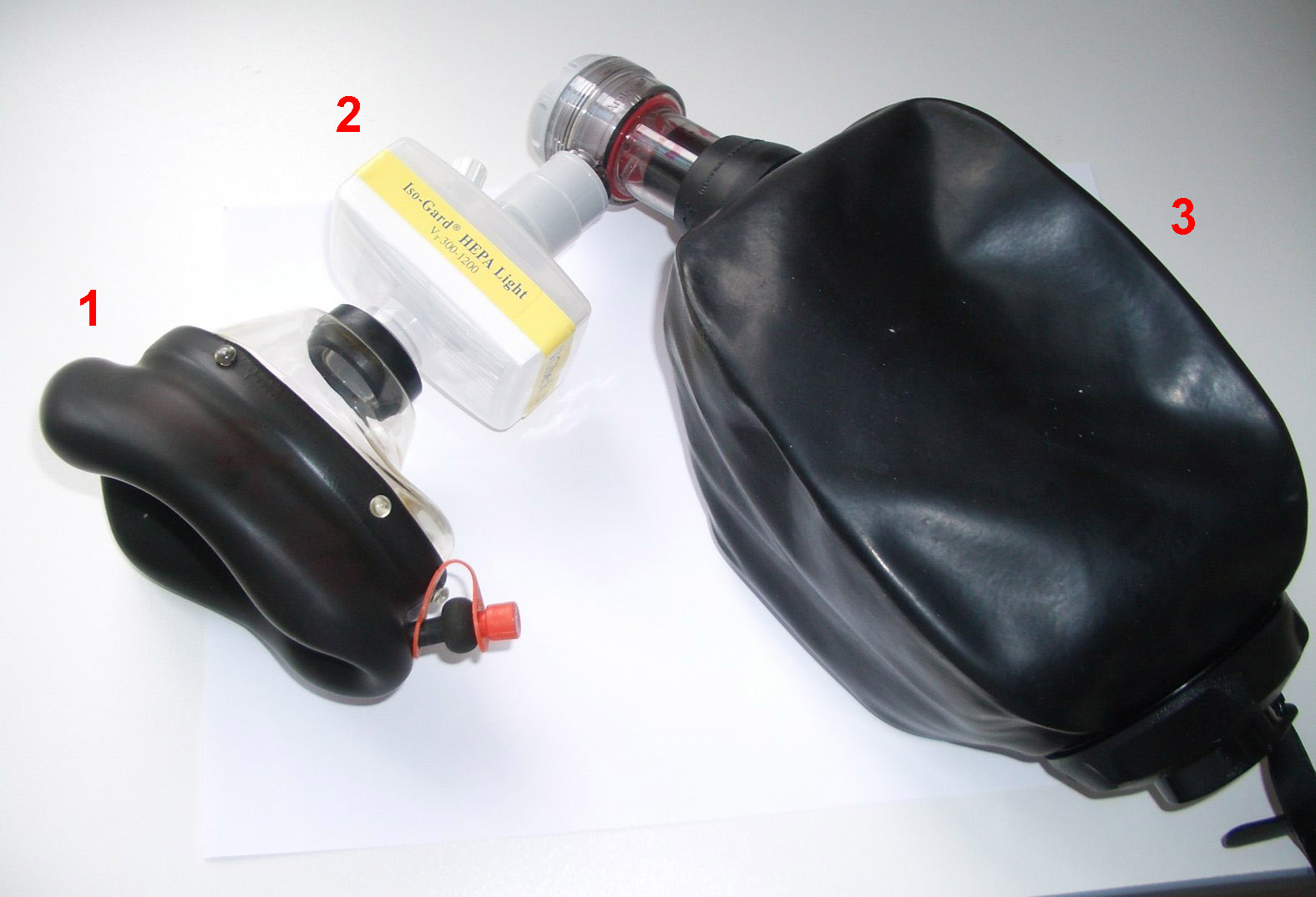 A bag-valve-mask (Ambu bag). If a mechanical ventilator malfunctions, nurses must immediately disconnect the patient from the failed machine and initiate manual ventilation to preserve life.