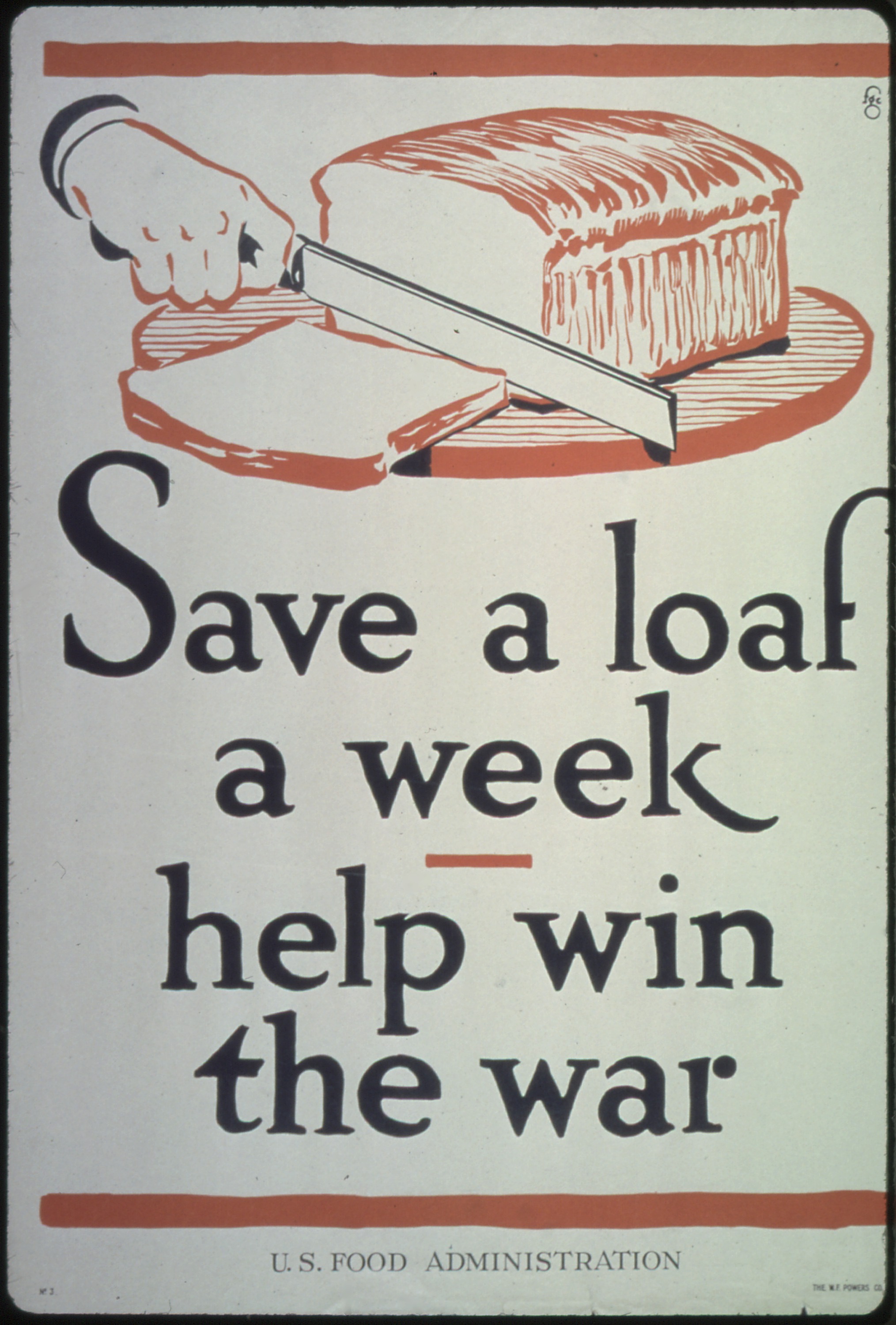 A poster from the U.S. Food Administration encouraging voluntary rationing to support the war effort.