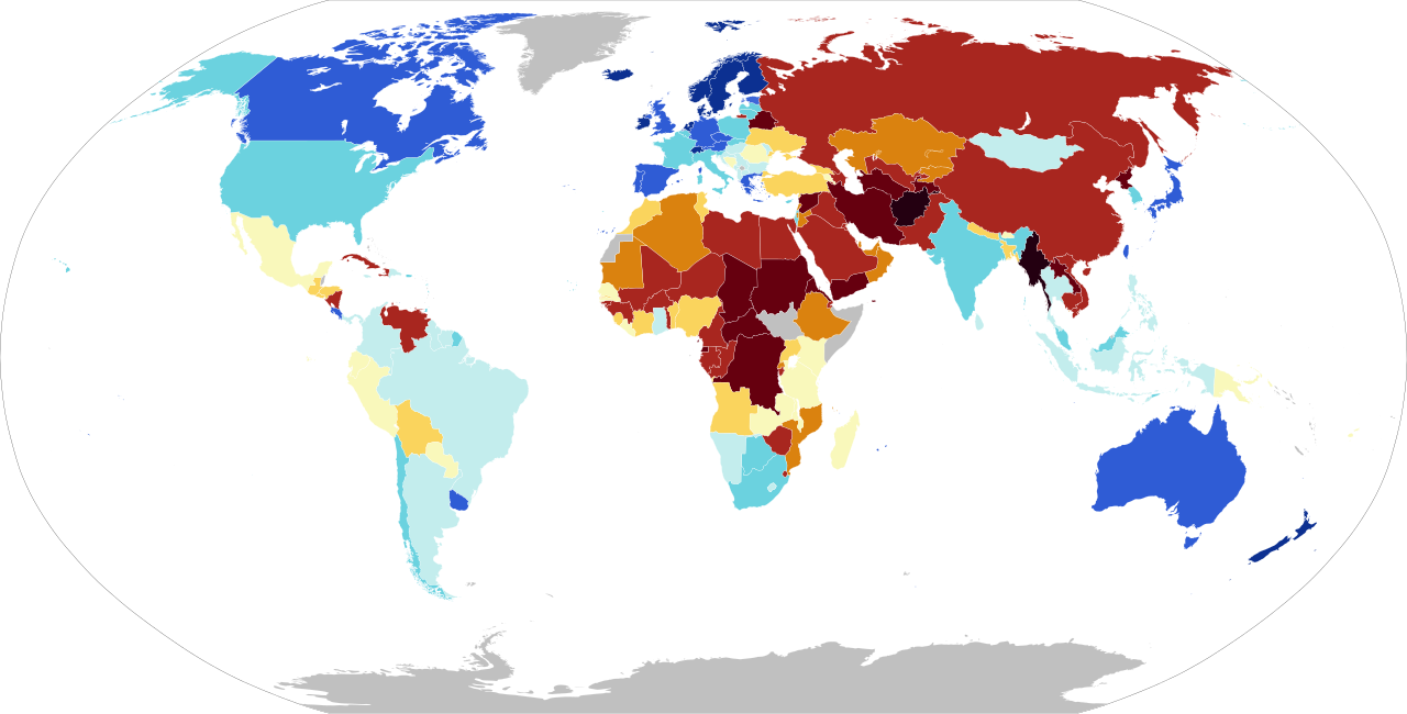 The 2024 Economist Democracy Index categorizes the modern world's governments on a spectrum from full electoral democracies (blue) to authoritarian regimes (orange/red), illustrating the enduring real-world application of these political theories.