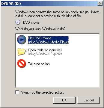 The Windows AutoPlay prompt. Disabling this feature ensures malicious payloads on removable USB media cannot automatically execute upon insertion.