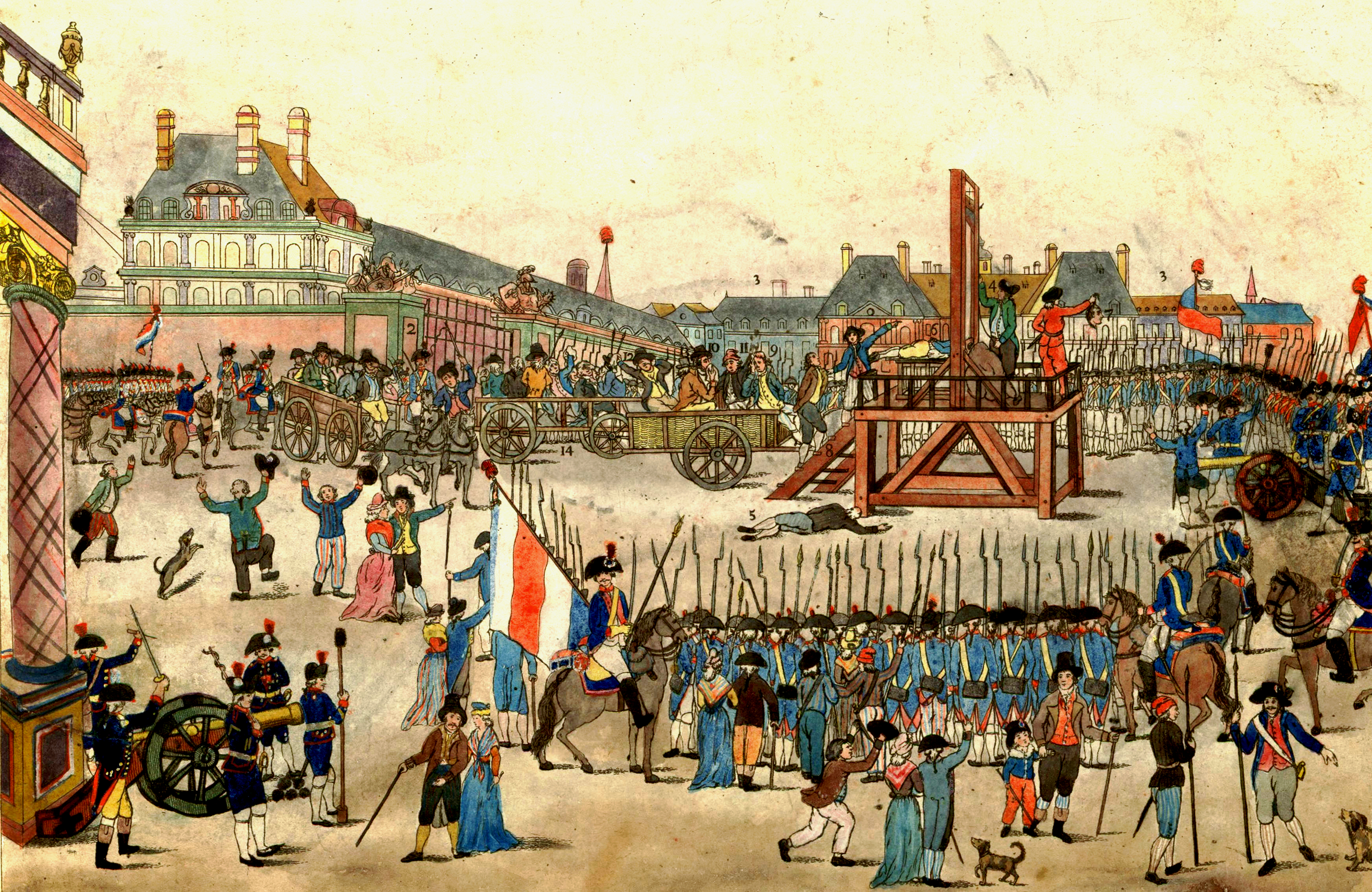 The execution of Maximilien Robespierre by guillotine in 1794, ending the radical Reign of Terror that alienated many moderate supporters of the revolution.