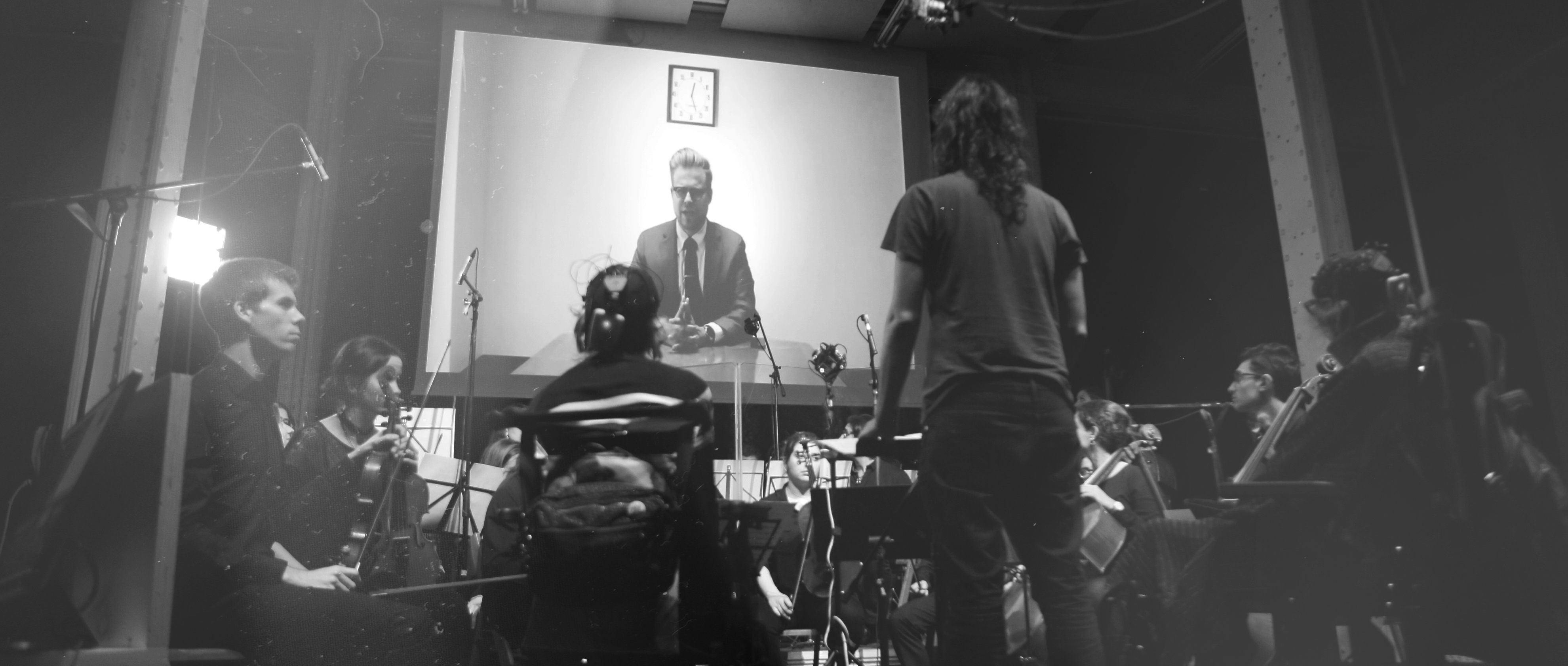 A film score is a classic example of non-diegetic sound. It is added during post-production to manipulate the audience's emotional response, existing entirely outside the awareness of the characters on screen.