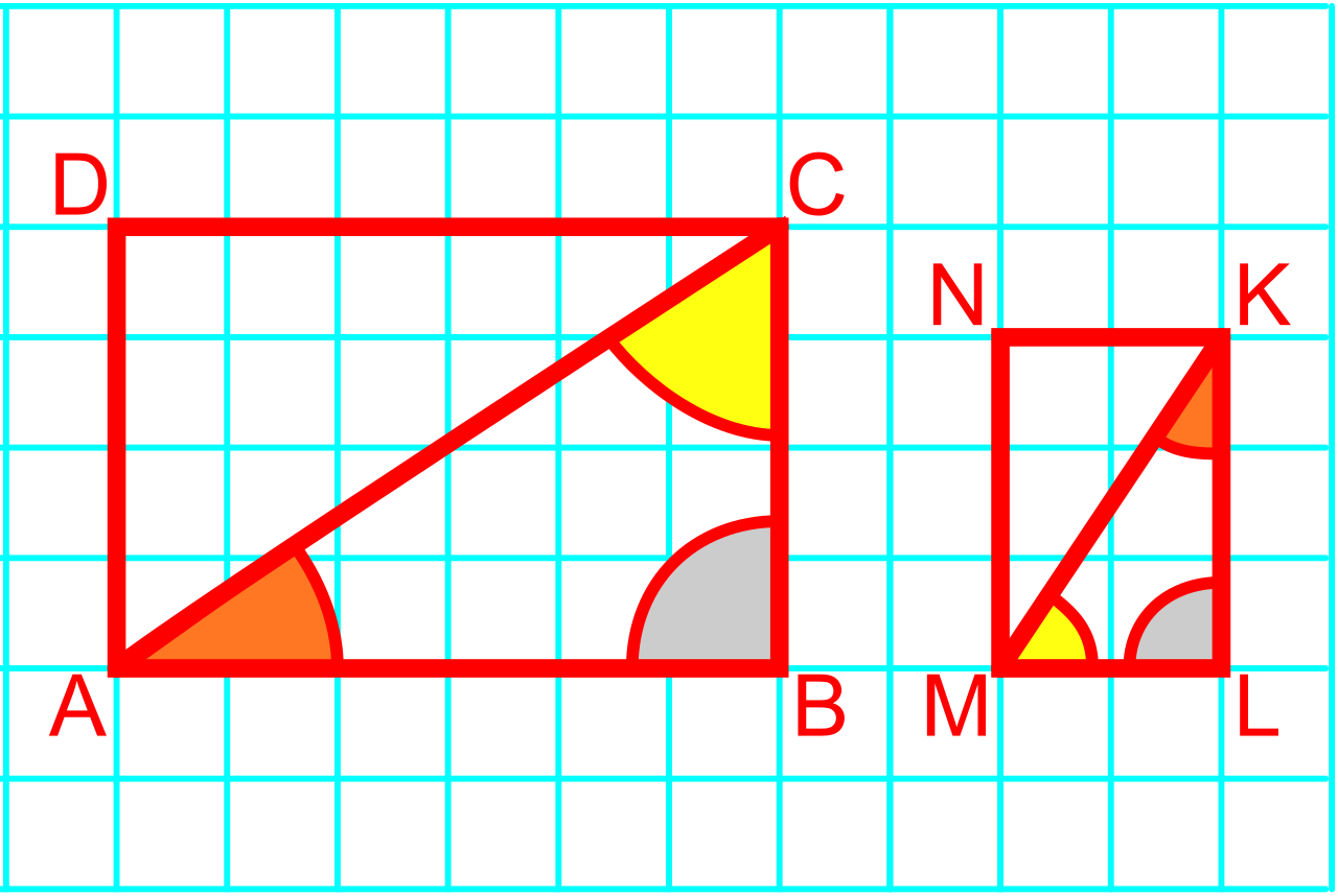Corresponding side lengths of similar figures, such as these rectangles, are strictly proportional. Setting up algebraic proportions allows for easy calculation of missing dimensions via cross-multiplication.