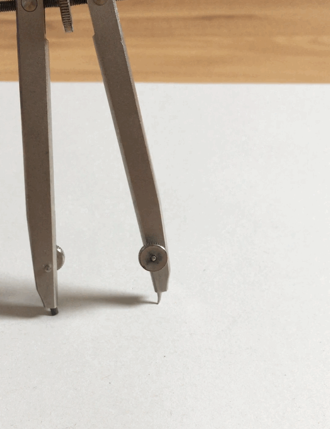 John Donne's famous metaphysical conceit compares two lovers to the legs of a drawing compass: one remains stationary and grounded, while the other revolves around it in an inextricably linked arc.
