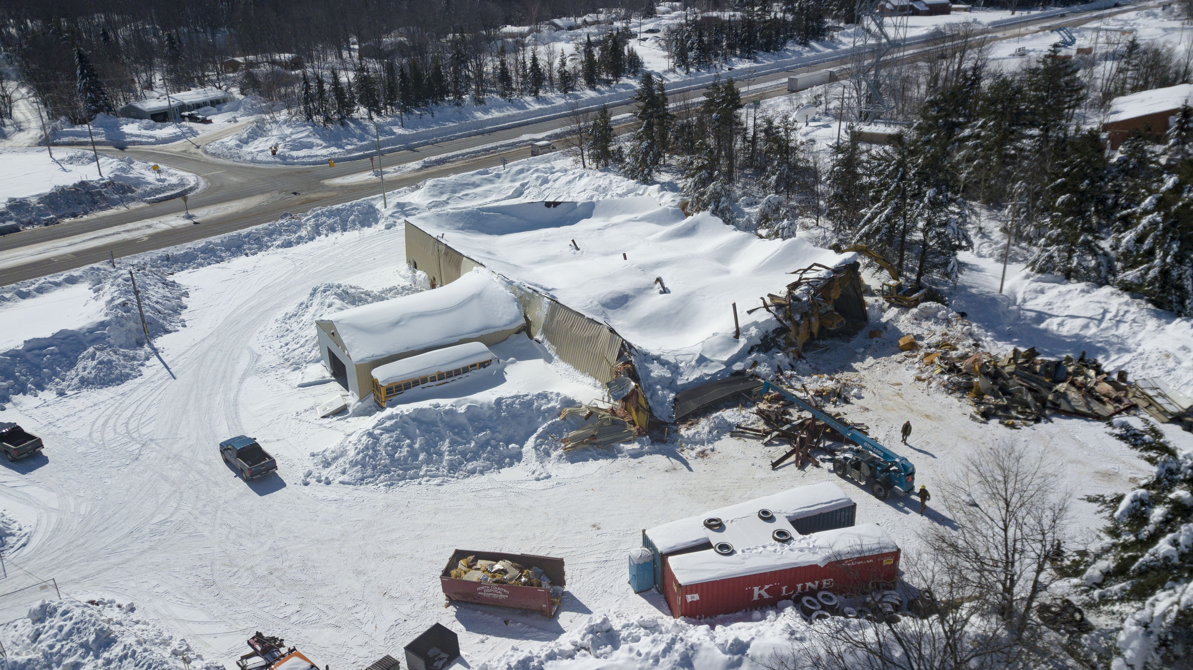 Structural failure occurs when the physical load of elements, such as accumulated snow, exceeds a building's capacity to safely transfer that weight to the earth.
