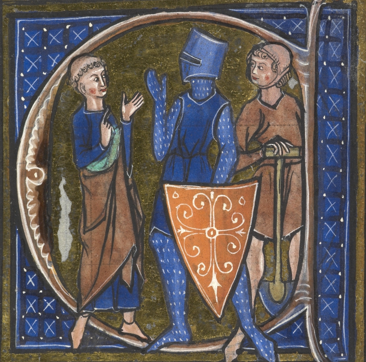 A medieval manuscript illustrating the three rigid classes of feudal society: those who prayed (clergy), those who fought (knights), and those who worked (peasantry). This decentralized system provided necessary local defense and economic stability.