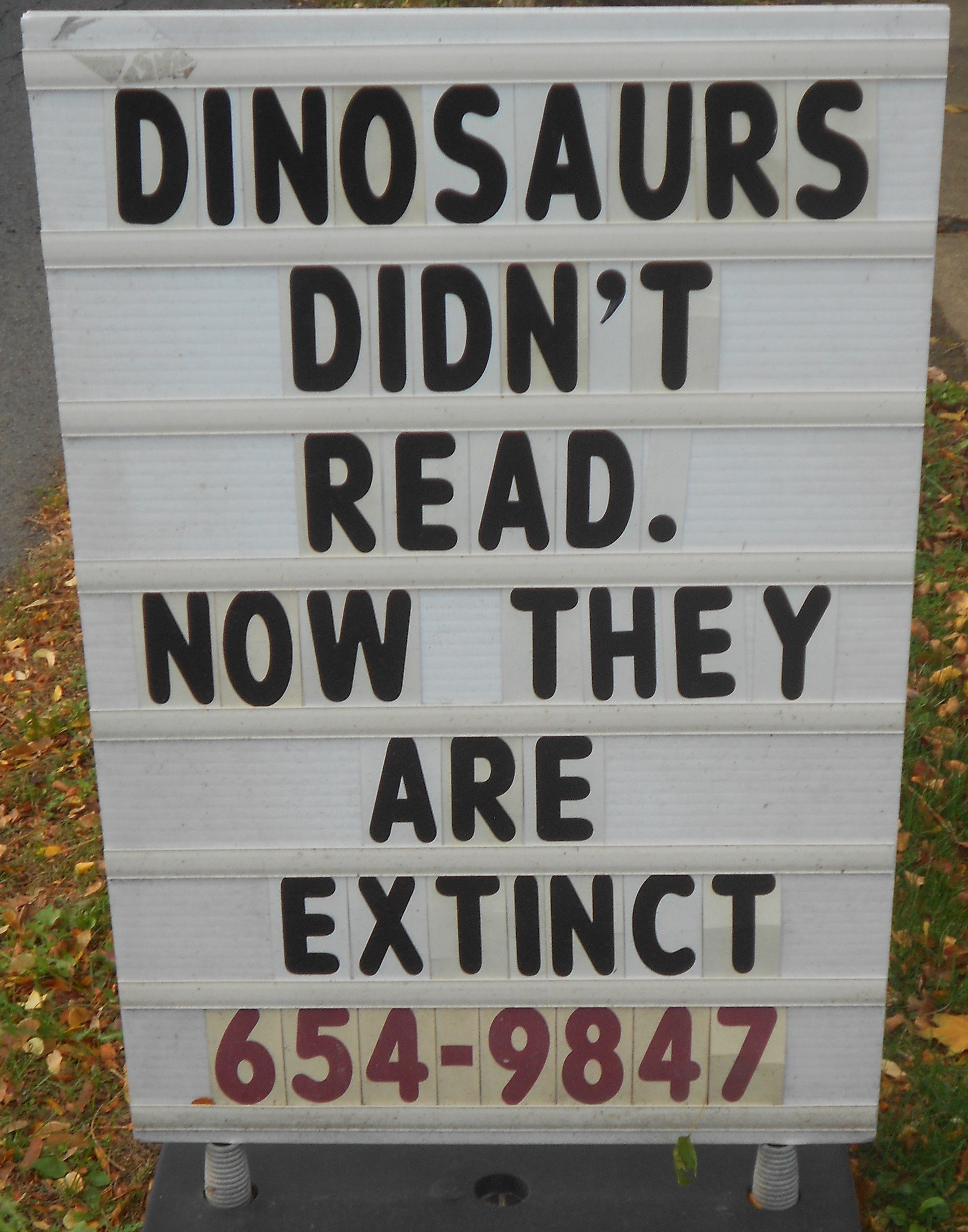 A humorous illustration demonstrating that while two variables (dinosaur illiteracy and extinction) may correlate, it does not mean one caused the other. Evaluating evidence requires distinguishing between correlation and true causation.